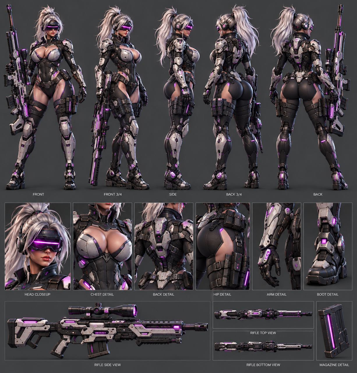 Bodyshop character turnaround