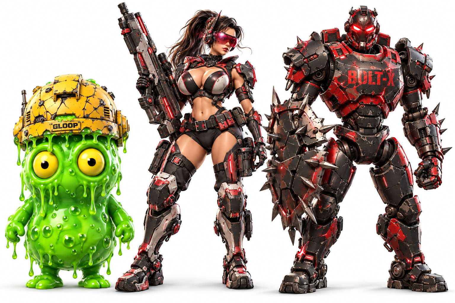 3D gameplay hero lineup